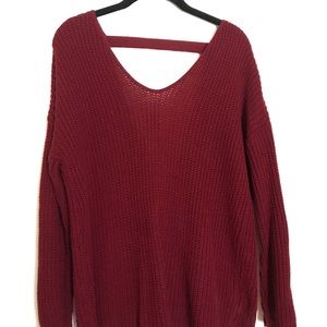 Burgundy Sweater